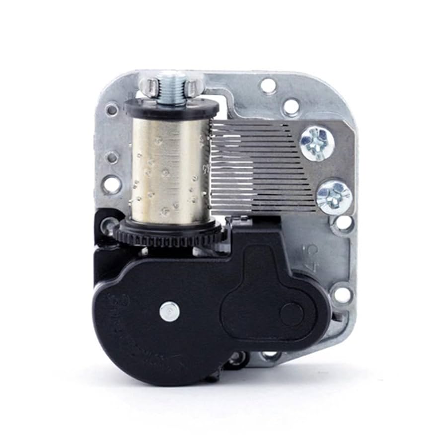 新品未使用　Music in motion SIQI DIY Music Box Movement 18 Note Wind Up Gold Plated